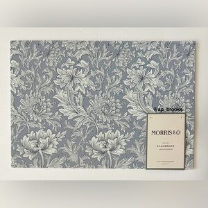 🎁8PC Morris & Co. Placemats - Chrysanthemum - 13”x19” - 70% PVC-30% Polyester